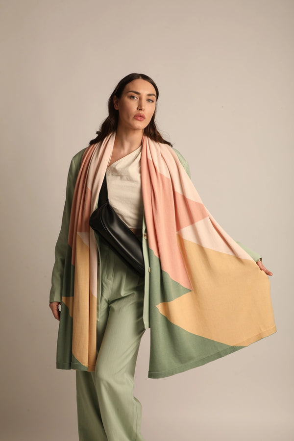 Soft cotton Travel wrap From Meraki Unlimited,Lightweight and perfect for stylish comfort on every journey