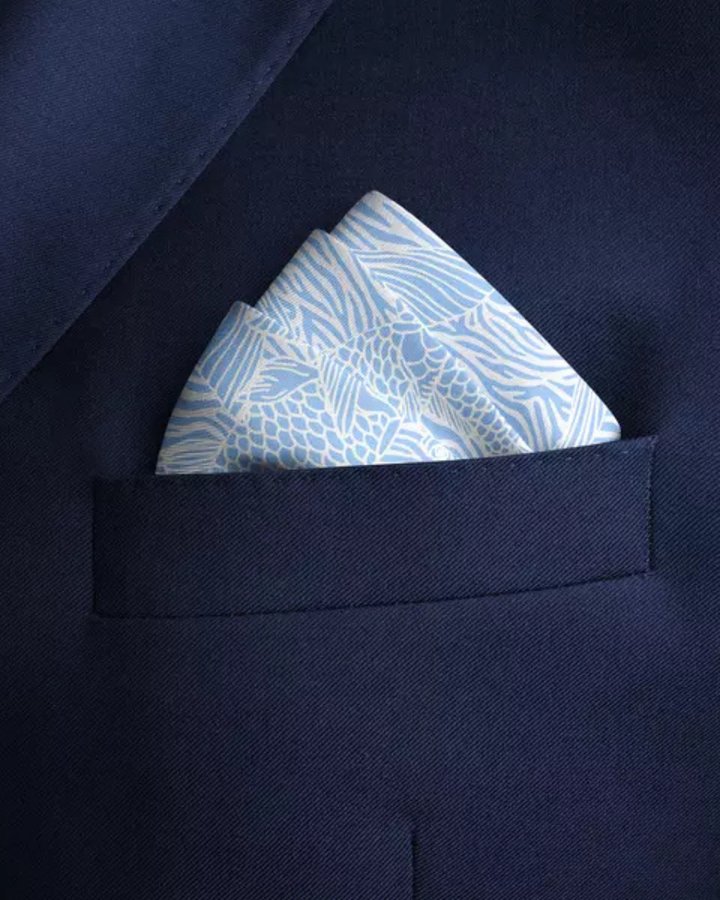 MARINE VESTIGE | Men's Silk Pocket Square