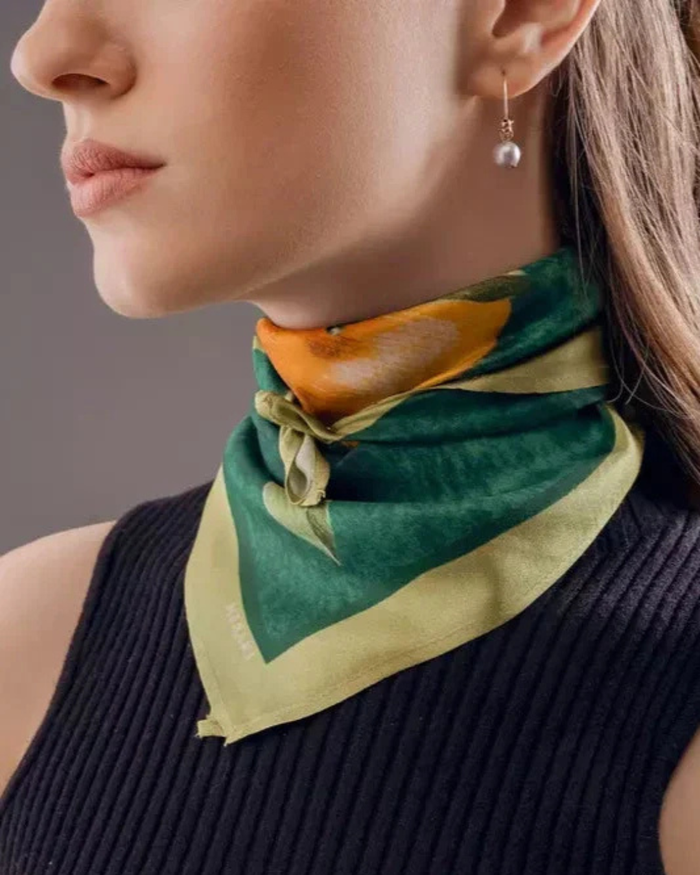 MIMOSA | Pure Silk Scarf