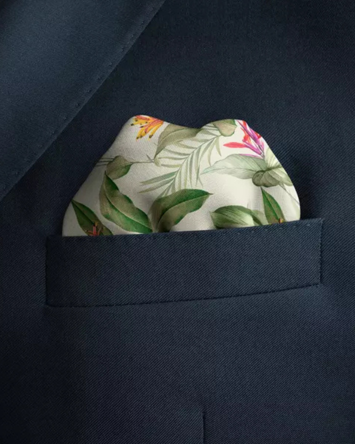 TROPIC PARADISE | Men's Silk Pocket Square