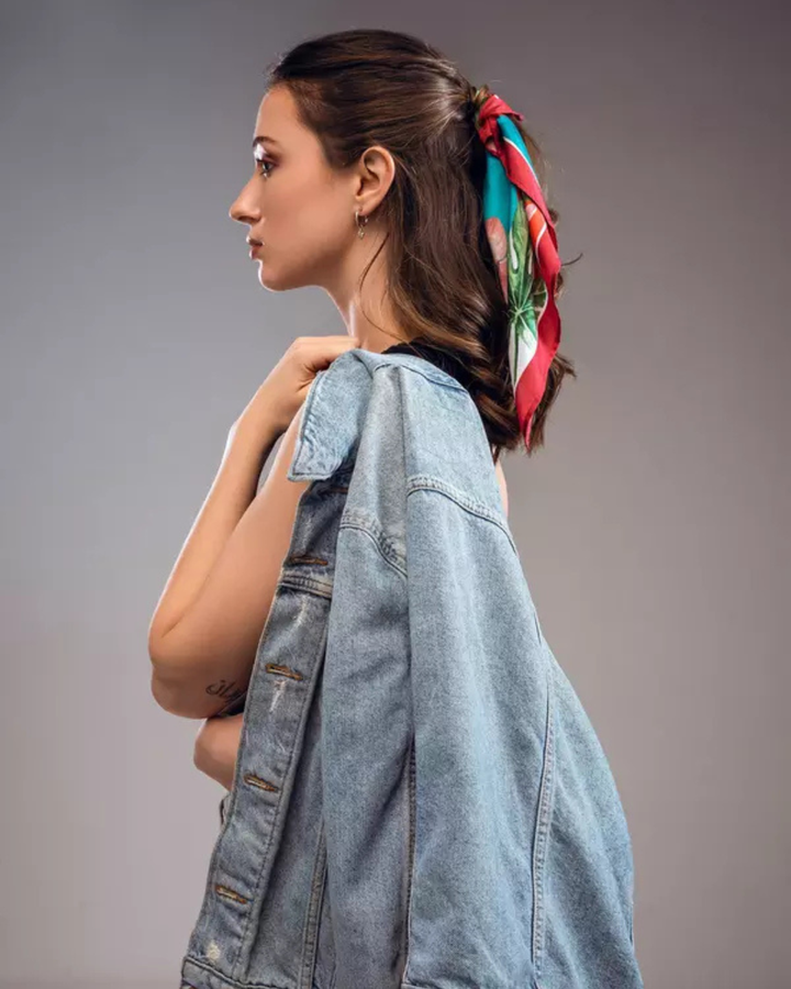 GLOW LIKE MOONLIGHT | Pure Silk Scarf