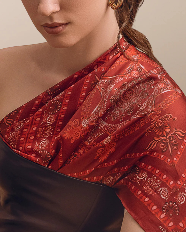 RUDOLPH'S RED | Pure Silk Scarf