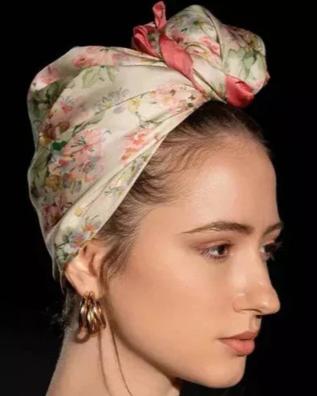PINK BLOSSOMS | Pure Silk Scarf