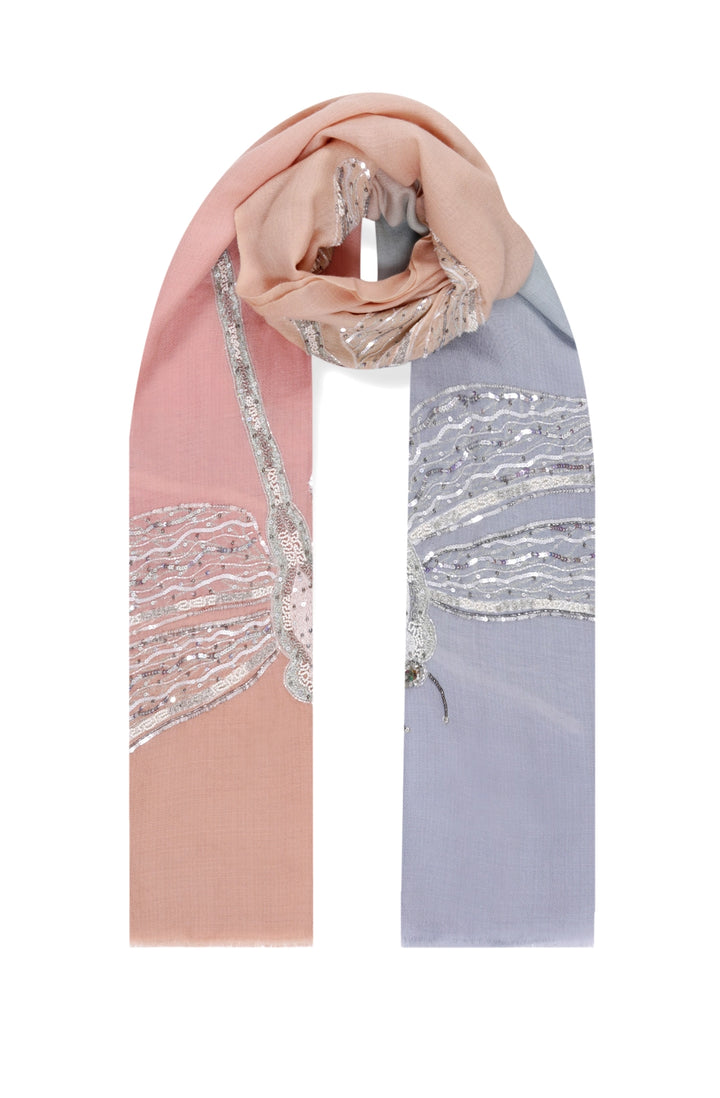 DAZZLING WINGS | Premium Embroidered Shawl