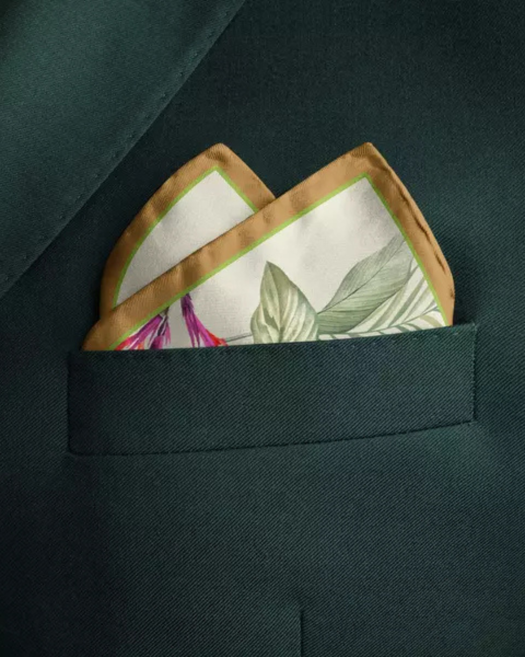 TROPIC PARADISE | Men's Silk Pocket Square