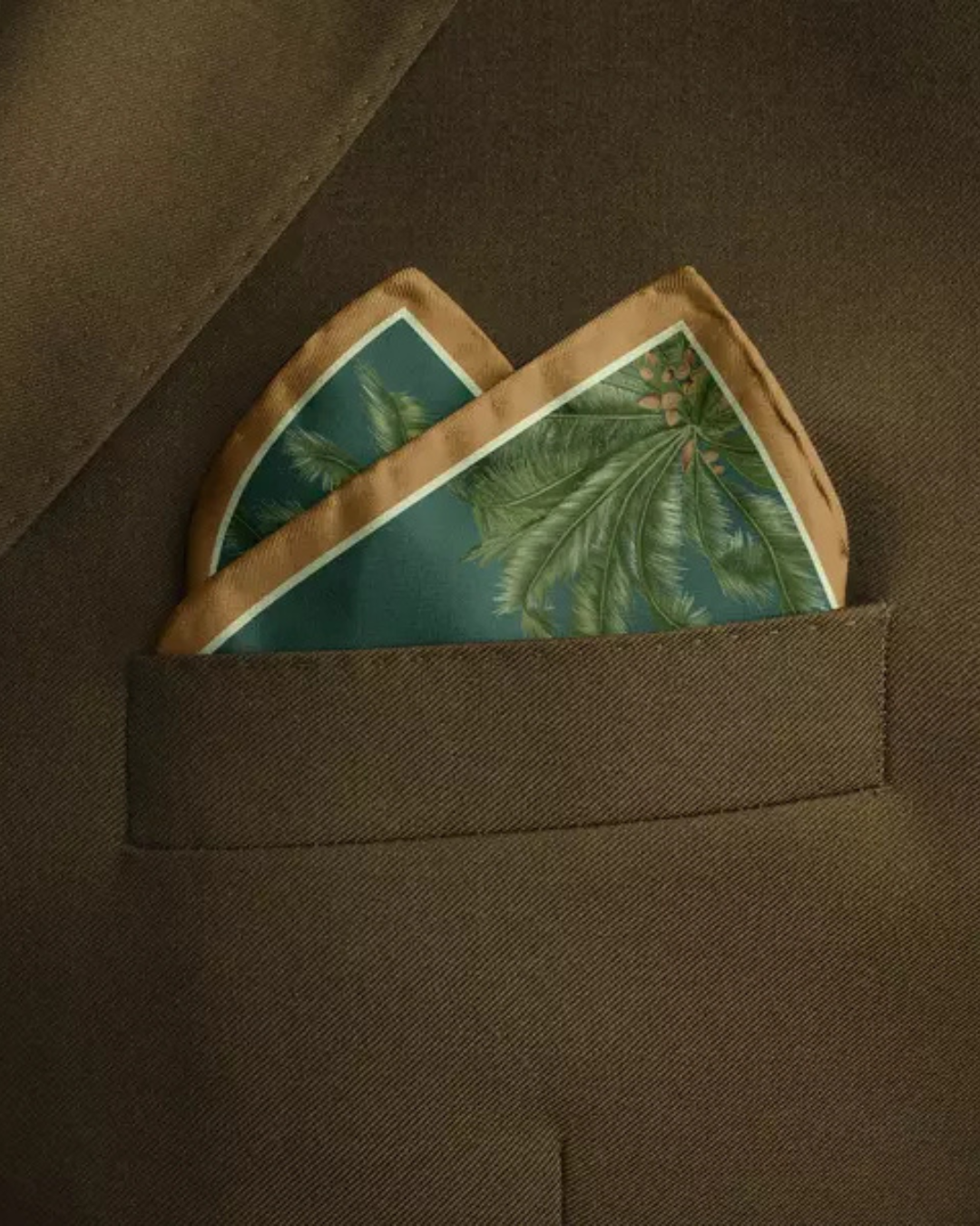GREEN THICKET | Men's Silk Pocket Square