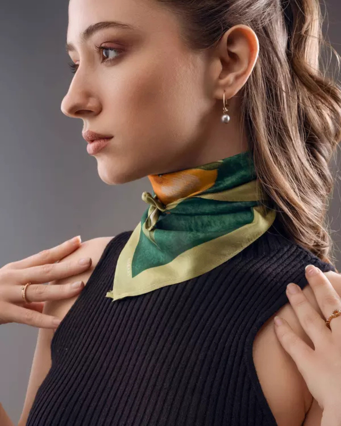 MIMOSA | Pure Silk Scarf