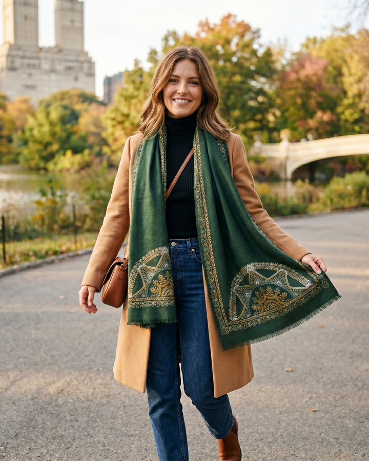 SPARKLE & SHINE | Merino Wool Silk Blend Shawl