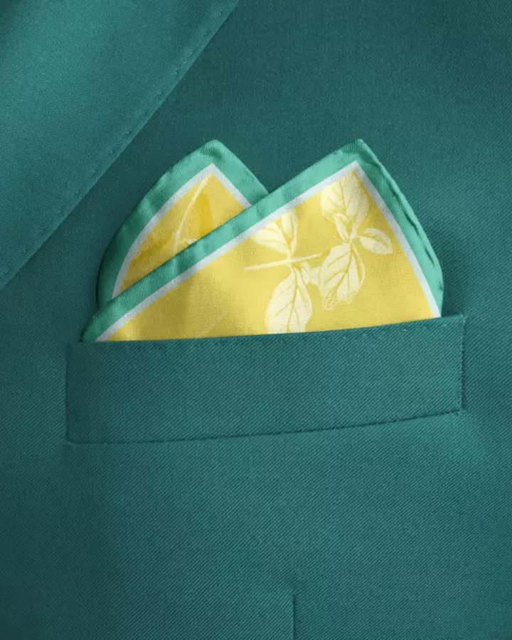 ANTHESIS YELLOW | Men's Silk Pocket Square