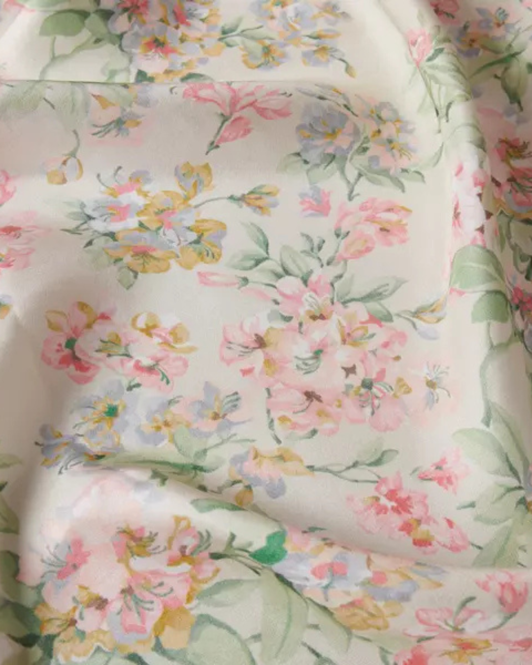 PINK BLOSSOMS | Pure Silk Scarf