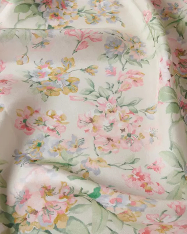 PINK BLOSSOMS | Pure Silk Scarf