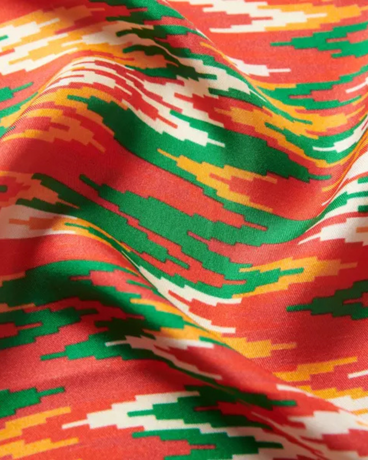 CANDY CANE SWIRL | Men's Silk Pocket Square
