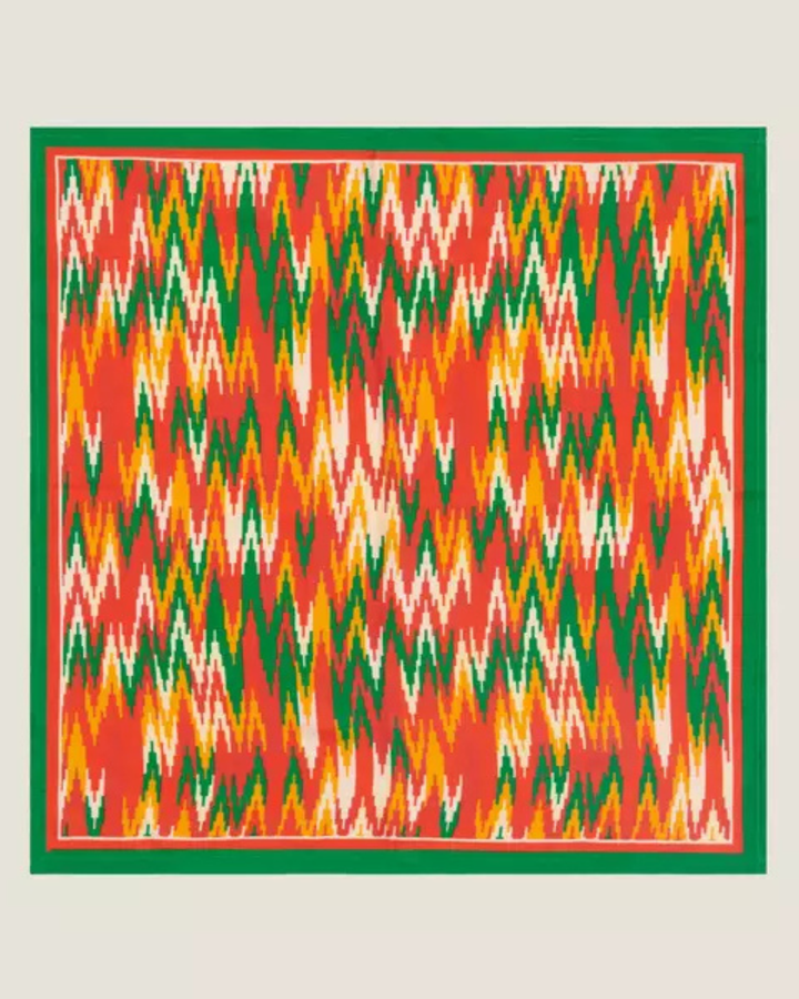 CANDY CANE SWIRL | Men's Silk Pocket Square
