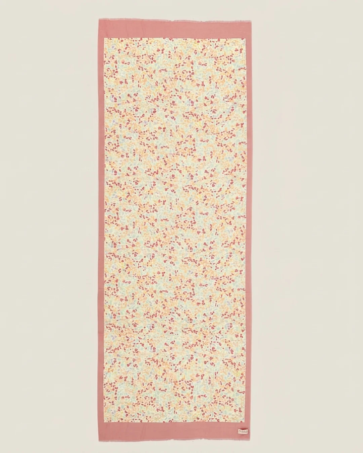 FLOWER BED | Merino Wool Silk Blend Shawl
