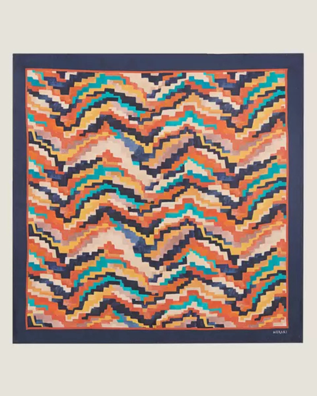CORRUGATED EDGE | Pure Silk Scarf