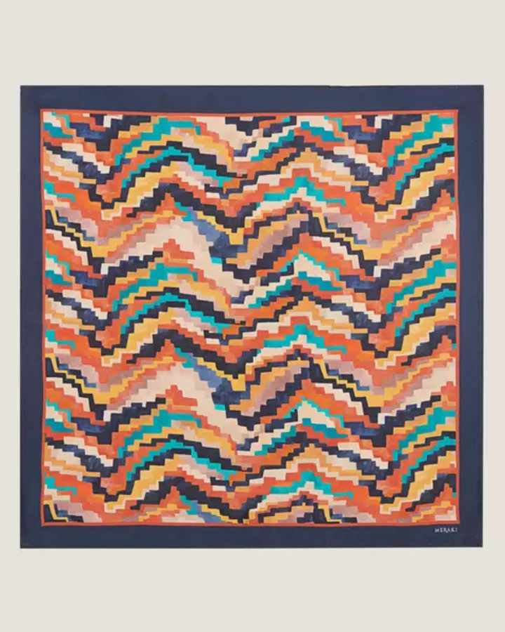 CORRUGATED EDGE | Pure Silk Scarf