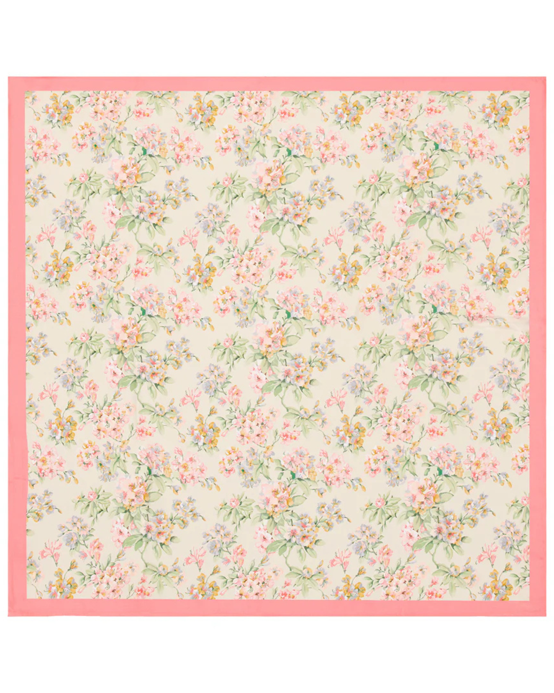 PINK BLOSSOMS | Pure Silk Scarf