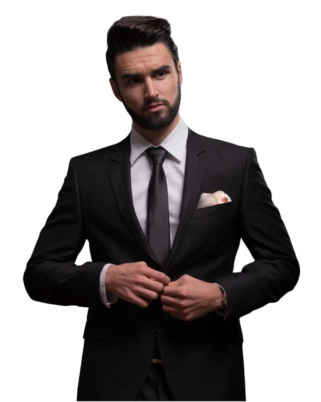 BURGEON BLUSH | Men's Silk Pocket Square