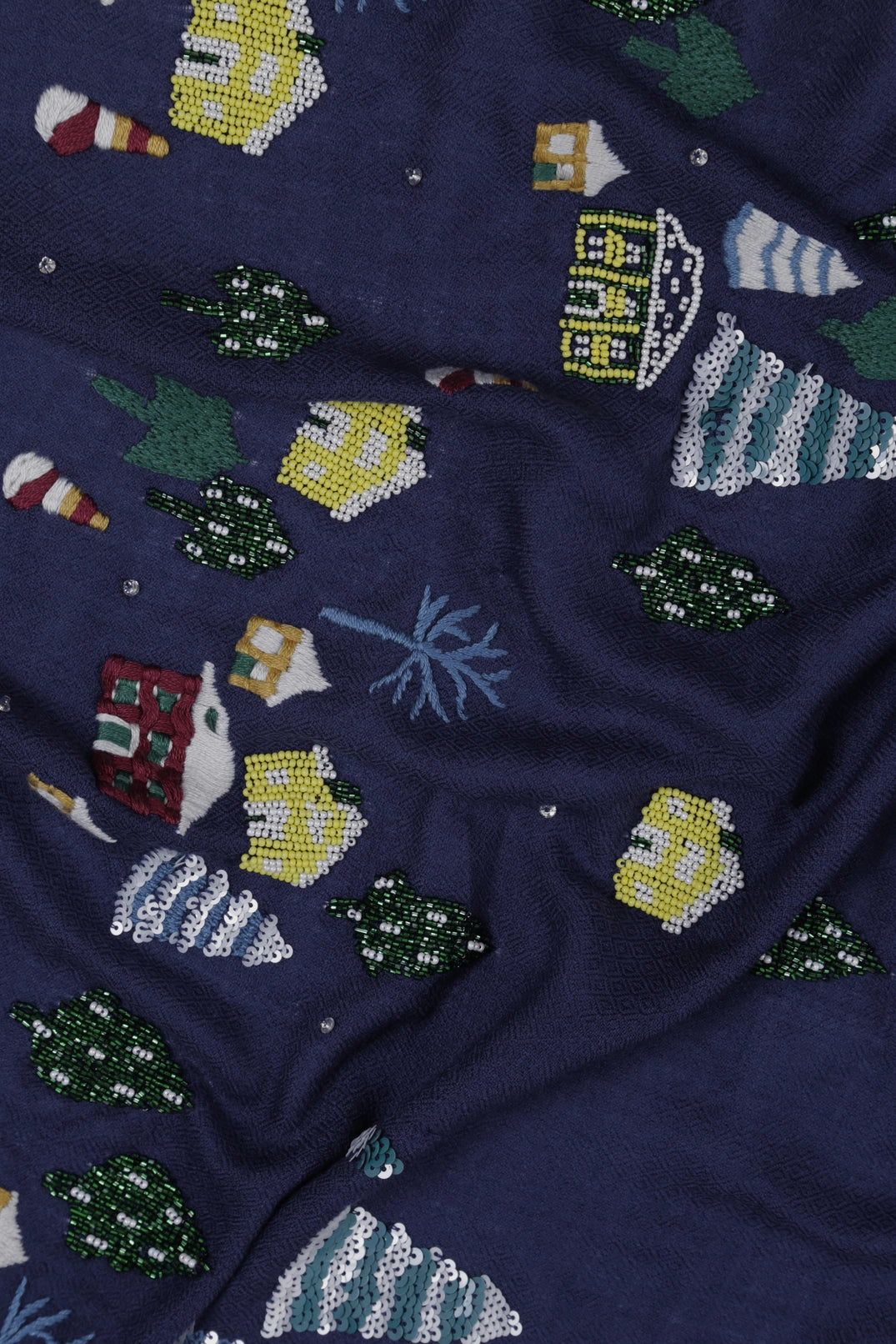 LET IT SNOW | Premium Embroidered Shawl