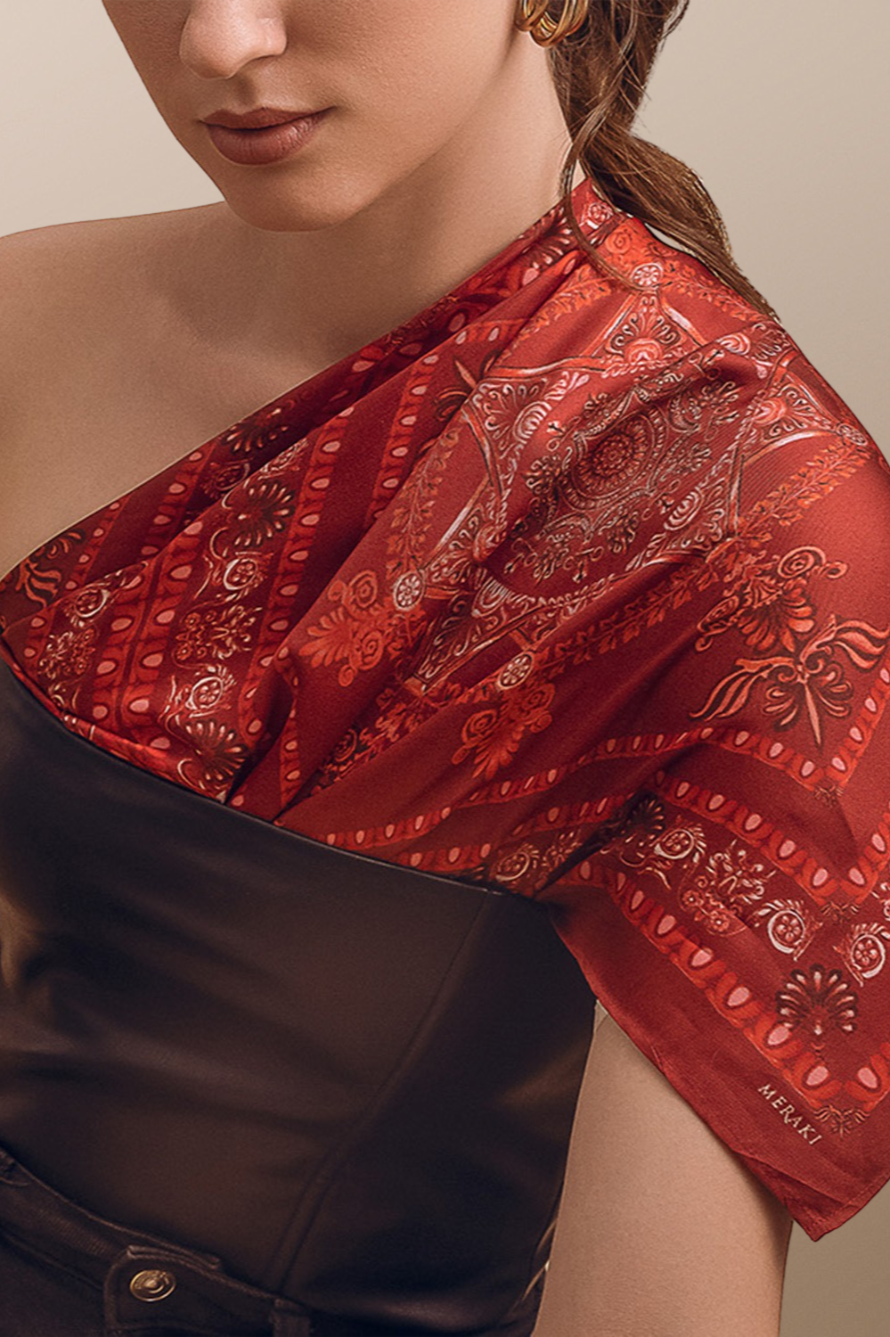 RUDOLPH'S RED | Pure Silk Scarf
