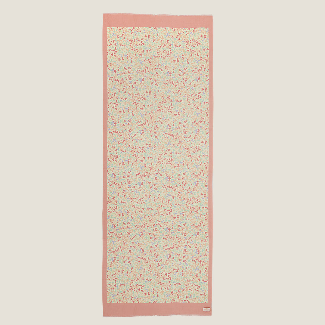 FLOWER BED | Merino Wool Silk Blend Shawl