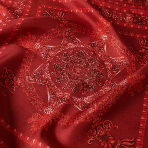 RUDOLPH'S RED | Pure Silk Scarf